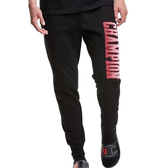 Champion Reverse Weave Black Jogger Sweatpants - Picture 2 of 7
